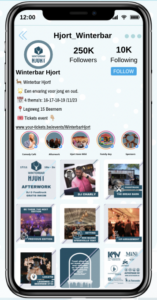 Instagramfeed van Winterbar Hjort